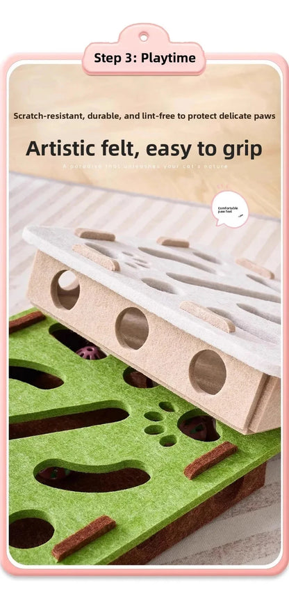 Indoor Cat Enrichment & Hunting Toy