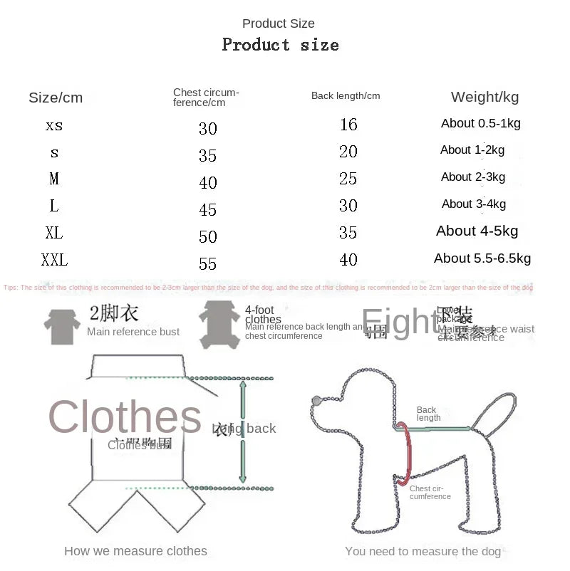 Warm Two-Legged Pet Outfit