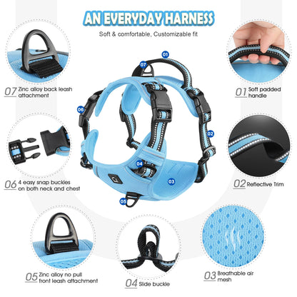 Soft Padded No-Pull Dog Vest Harness