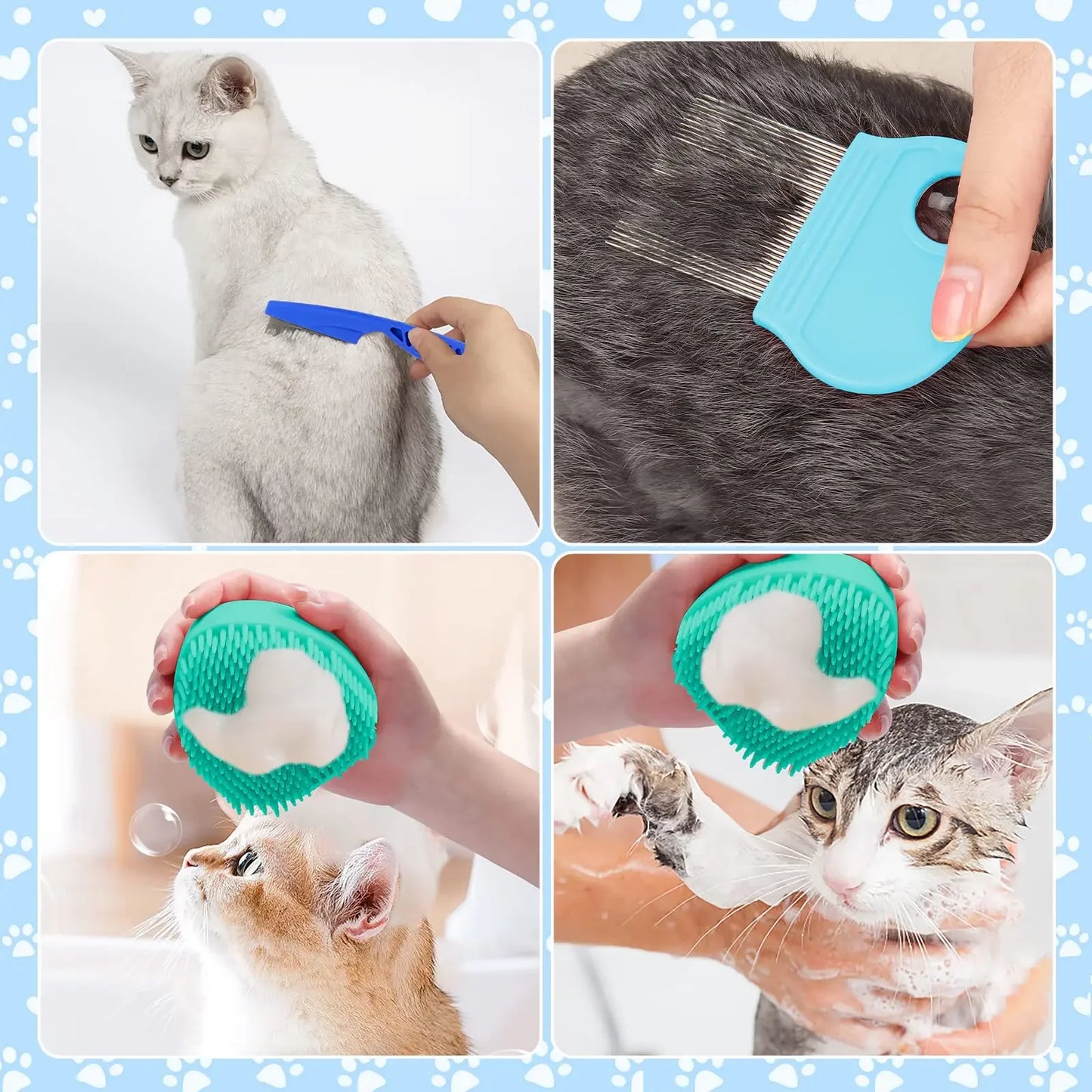 Pet Bath & Grooming Care Kit