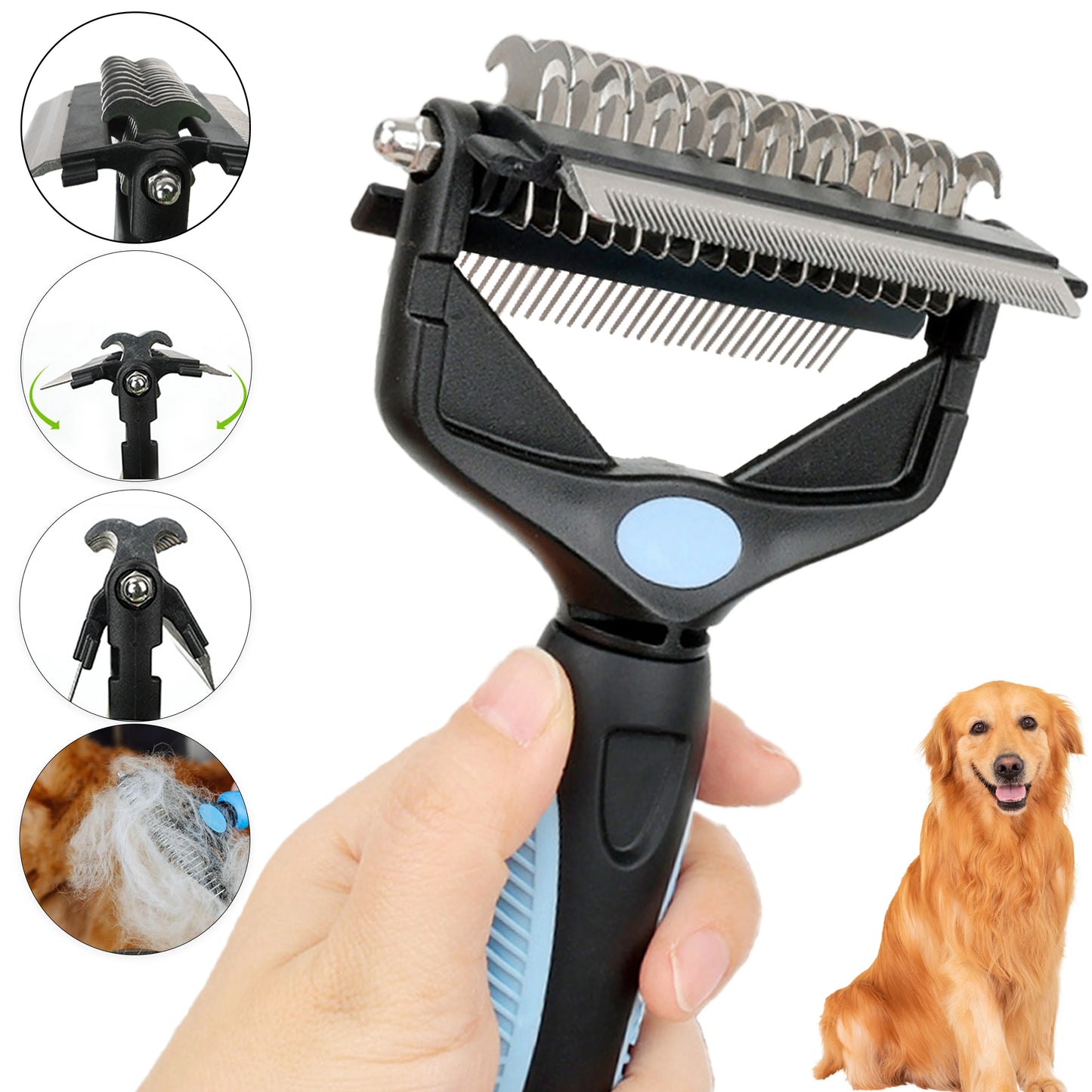 Pet Deshedding & Knot Removal Comb