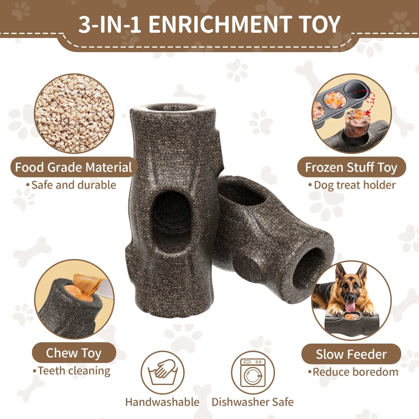 Durable Interactive Dog Toy for Aggressive Chewers