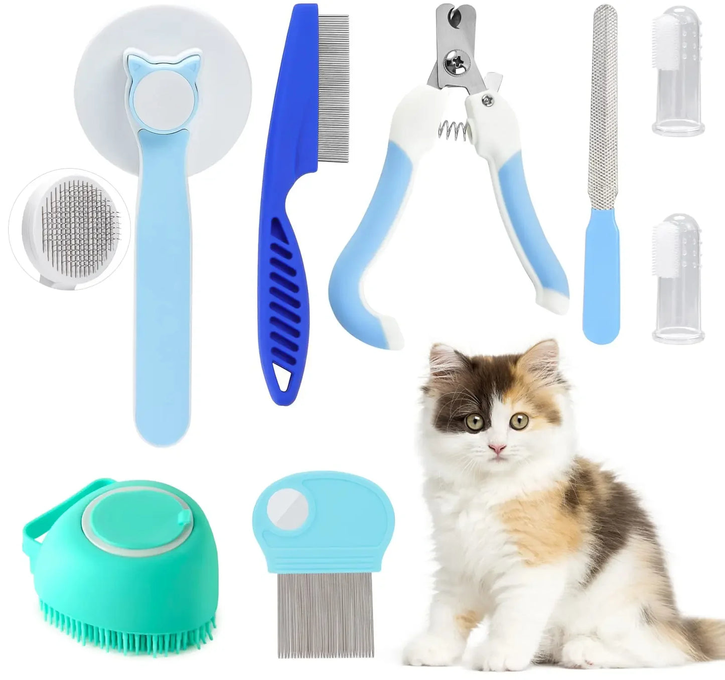 Pet Bath & Grooming Care Kit