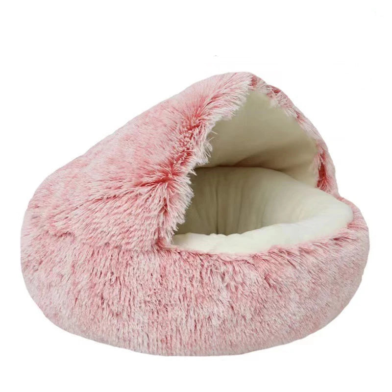 Warm Hooded Pet Sleeping Nest