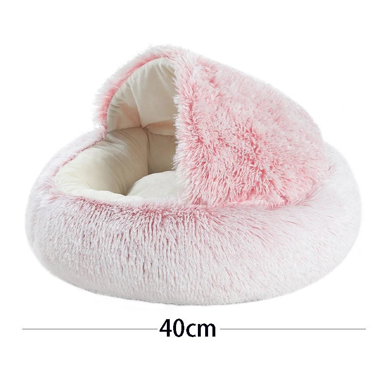Warm Hooded Pet Sleeping Nest