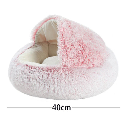 Warm Hooded Pet Sleeping Nest