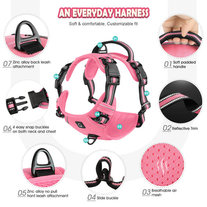Soft Padded No-Pull Dog Vest Harness