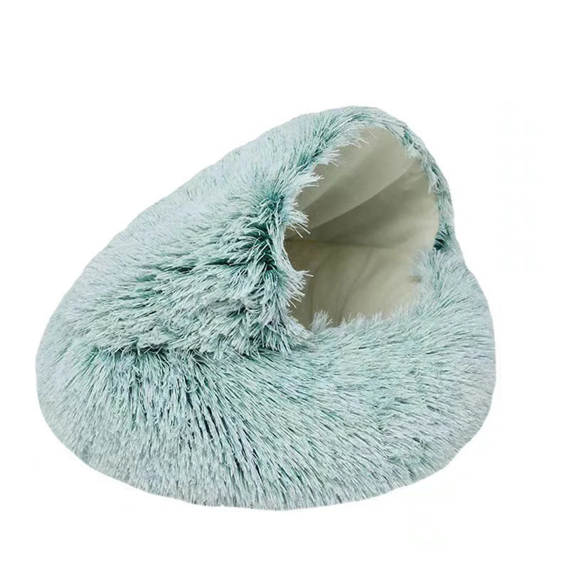 Warm Hooded Pet Sleeping Nest