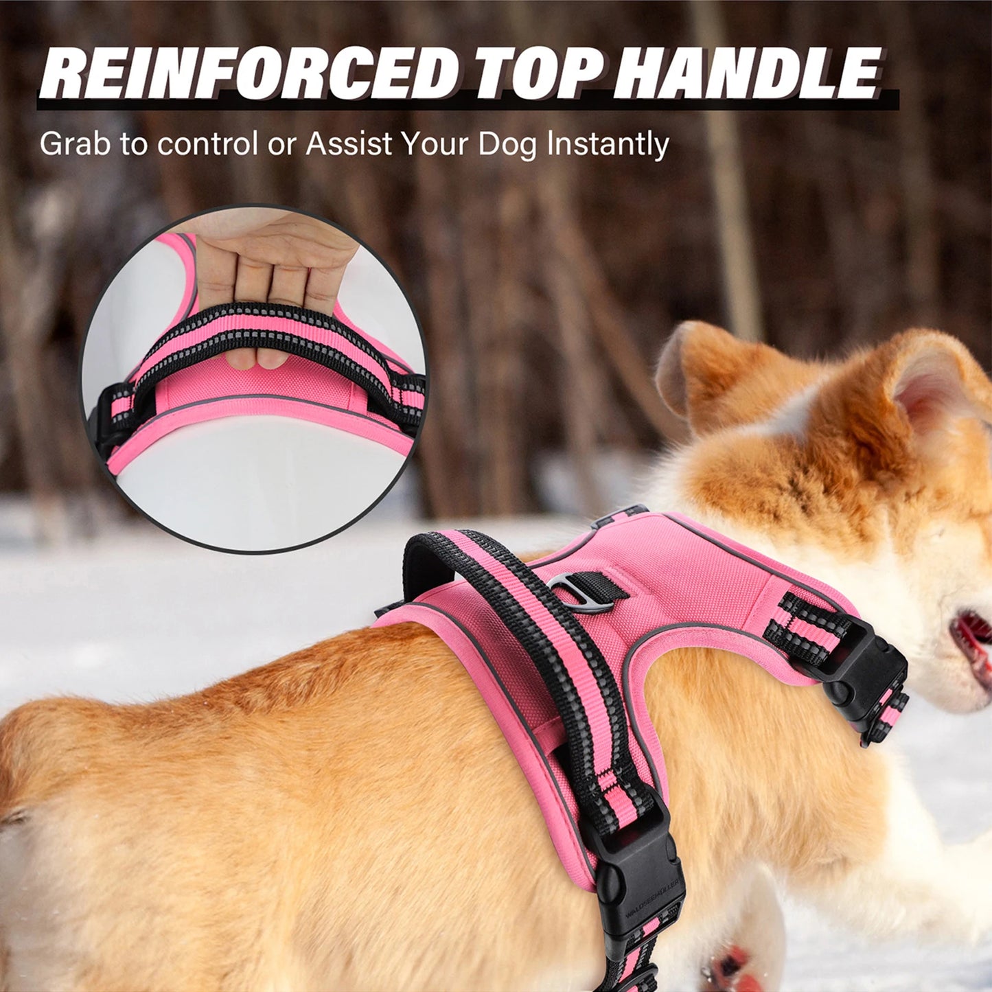 Soft Padded No-Pull Dog Vest Harness