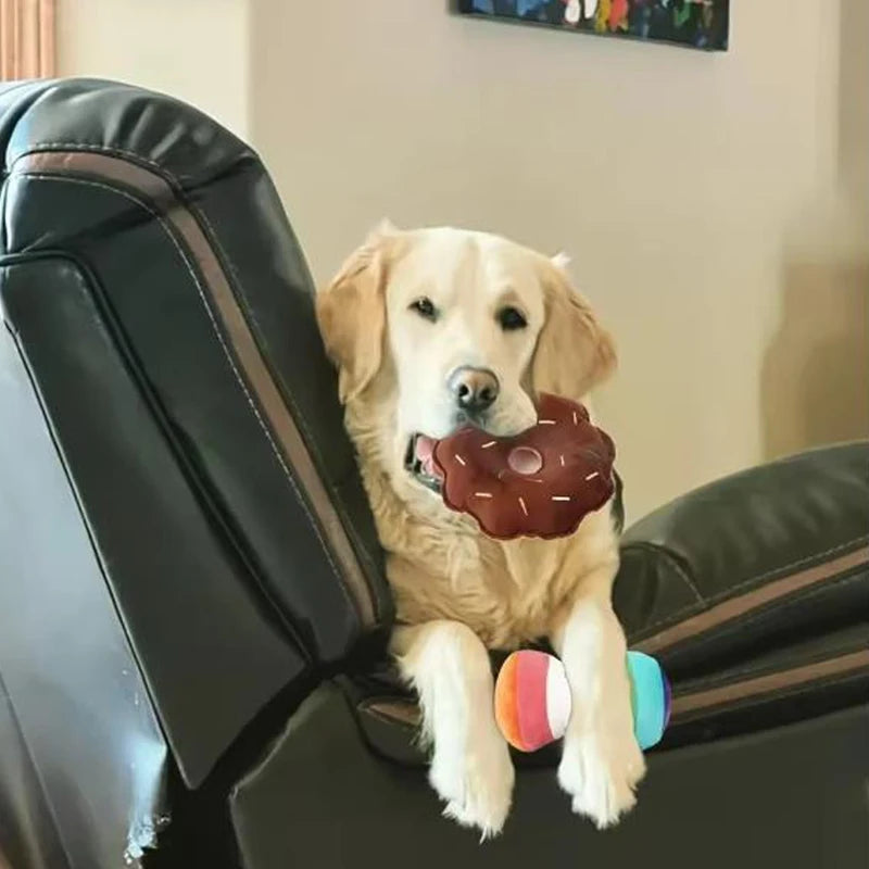 7-in-1 Plush Fruit & Veg Dog Toy Set
